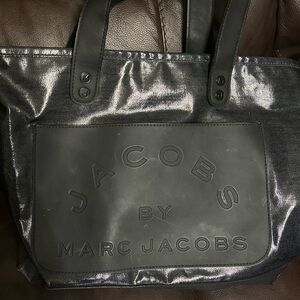 Marc Jacobs Shiny Black Tote Bag